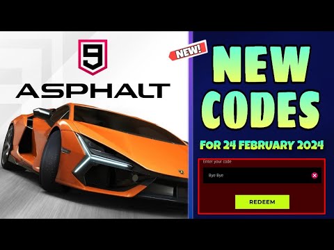 *New* Asphalt 9 Legends Code 24 February 2024 || Asphalt 9 Codes 2024